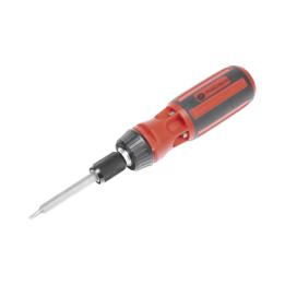 Desarmador 6 en 1 con Mango de Agarre Plástico (Torx #10 y #20, Hexagonal #5, PH0, PH2, Plana #5)