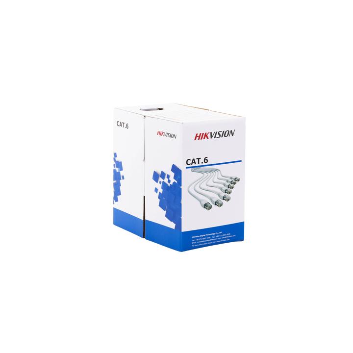 Bobina de Cable de 305 Metros (1000 Pies) Cat 6 / 100% Cobre / Color Blanco / Uso en Interior / PVC