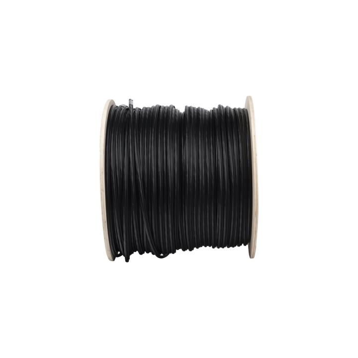 Bobina de Cable FTP con Mensajero de Acero de 305 Metros (1000 Pies) Cat6+ Calibre 23, Color Negro, para Aplicaciones