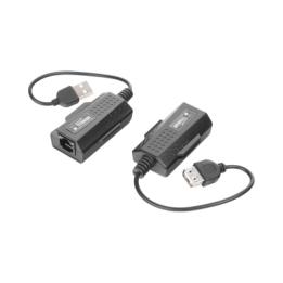 Kit extensor USB por cable UTP Cat 5 / 5e / 6 para Distancias de Hasta 50 Metros / Versión 2.0