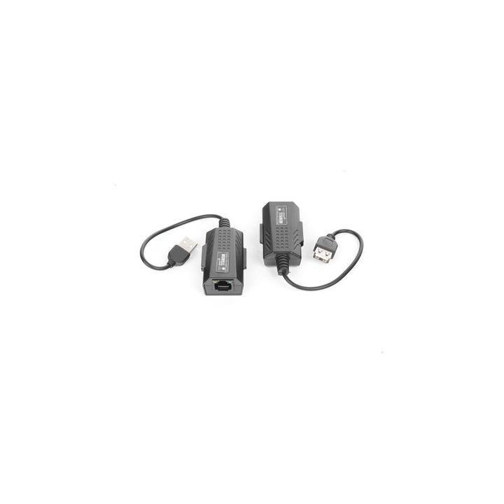 Kit extensor USB por cable UTP Cat 5 / 5e / 6 para Distancias de Hasta 50 Metros / Versión 2.0