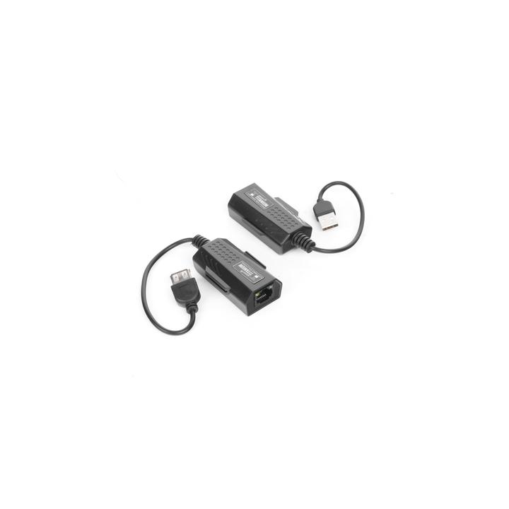 Kit extensor USB por cable UTP Cat 5 / 5e / 6 para Distancias de Hasta 50 Metros / Versión 2.0