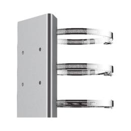 Montaje de Poste para PTZ / Acero Inoxidable / Compatible con PTZ HIKVISION