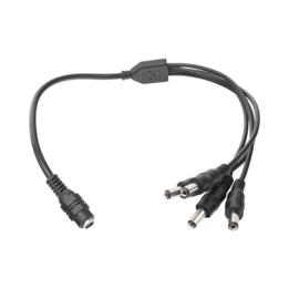 Cable con Conector Jack Hembra de 3.5 mm con 4 Salidas de Jack Macho (Divisor de Energía) / Tipo Pulpo / 4 Conectores