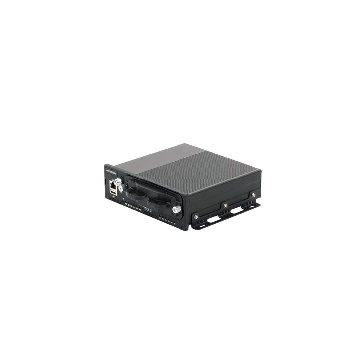 NVR Móvil de 4 Canales de 2 Megapixel / 4 PoE + 4 vía Switch Extendible / 2 Bahías de Disco Duro / Incluye Modulo