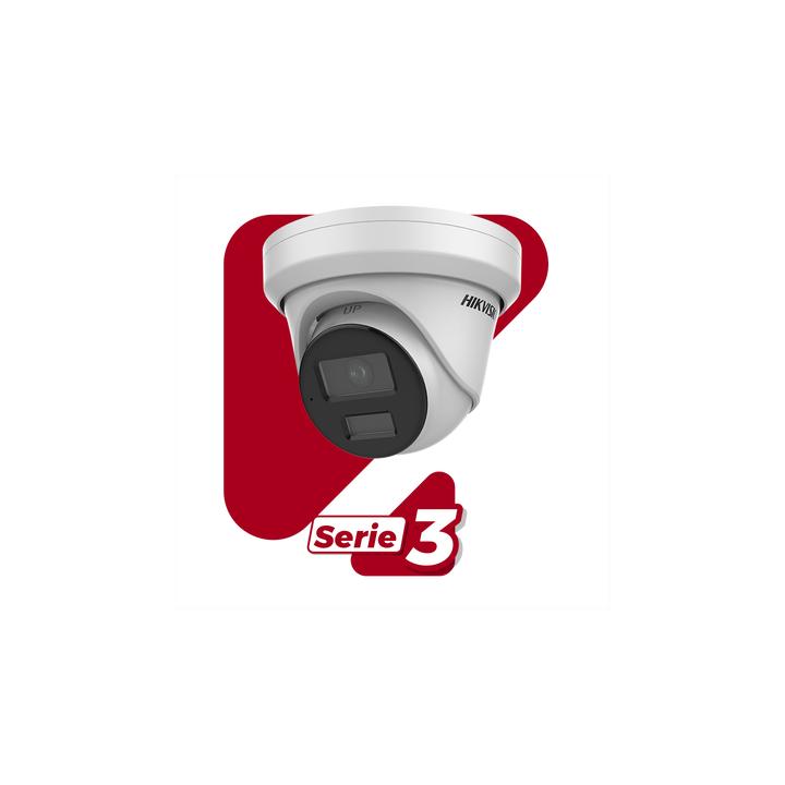 Turret IP 8 Megapixel (4K) / Lente 2.8 mm / 40 mts IR / Exterior IP67 / Micrófono Integrado / DARKFHGITER / Alarmas y