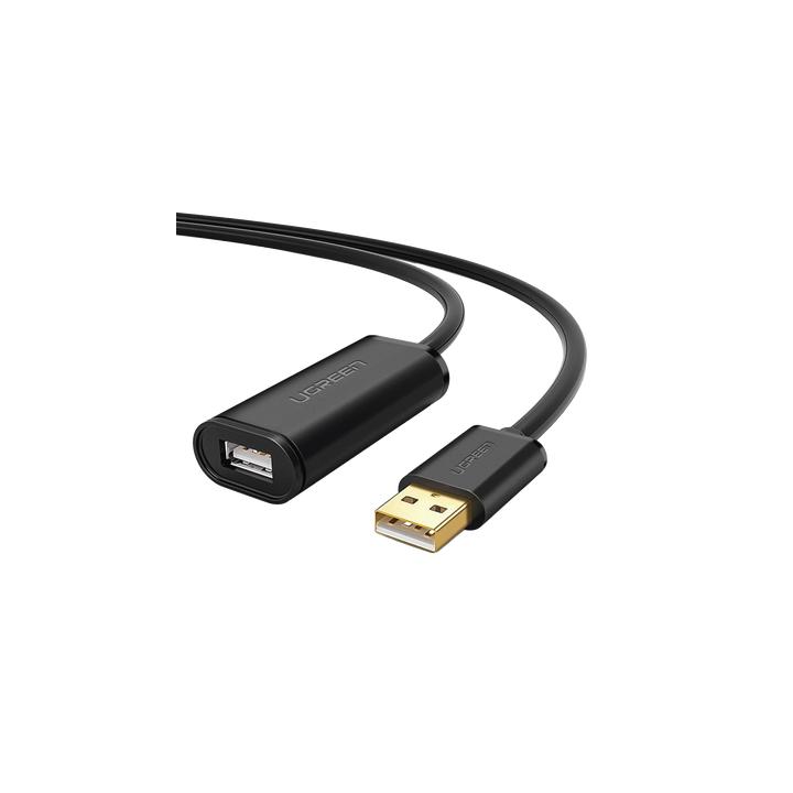 Cable de Extensión Activo USB 2.0 / 10 Metros / Macho-Hembra / Booster individual FE1.1S incorporado / Velocidad de