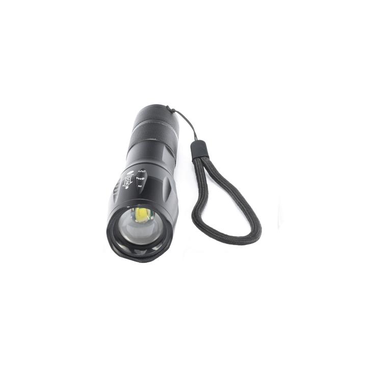 Linterna LED de Aluminio, 600 Lúmenes, IPX4, Resistente al Agua
