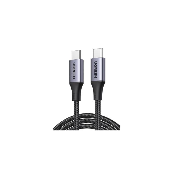 Cable USB-C a USB-C | 2 Metros | Potencia de Carga 240W | 48V/5A | PD3.1 /3.0 | 480 Mbps | Chip E-Market | Carcasa de