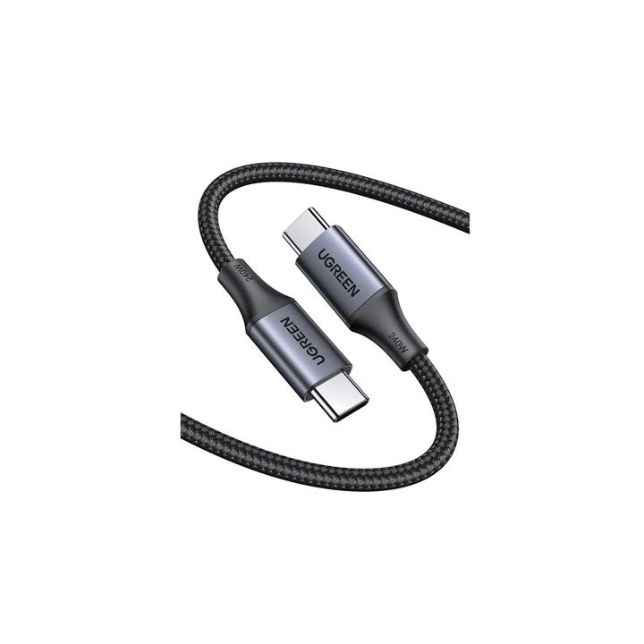 Cable USB-C a USB-C | 2 Metros | Potencia de Carga 240W | 48V/5A | PD3.1 /3.0 | 480 Mbps | Chip E-Market | Carcasa de