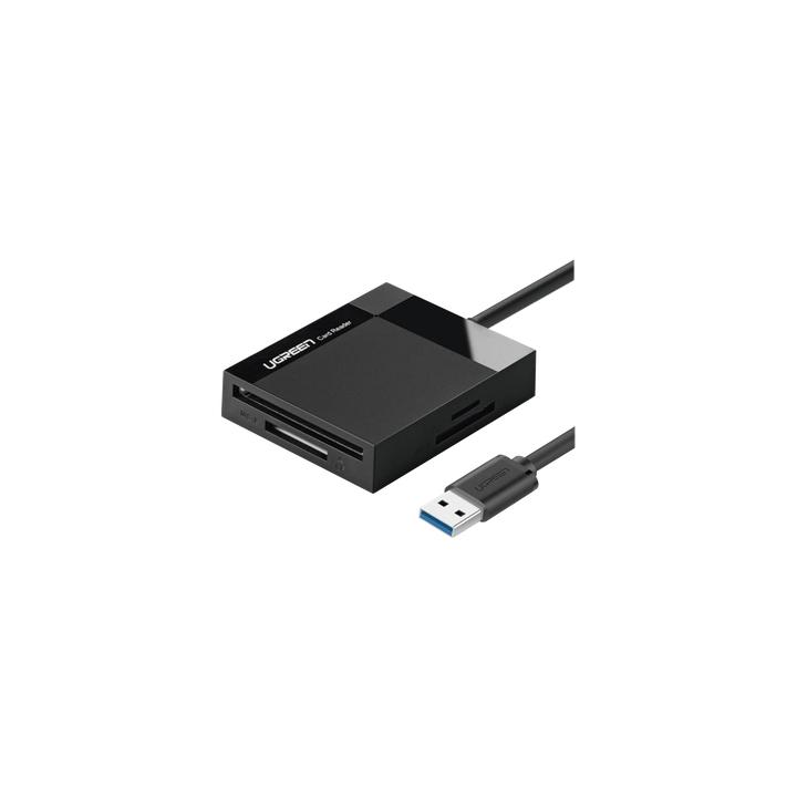 Lector de Tarjetas USB-A 3.0  a CompactFlash (CF)/ MemoryStick (MS)/ TransFlash (TF)/ SecureDigital (SD) | 4 en 1 |
