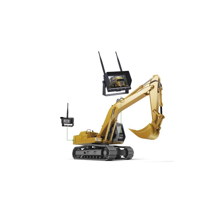 Sistema Profesional Inalámbrico de Cámara de Reversa Infrarroja y Monitor de 7" para Vehículos de Trabajo y