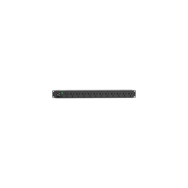 PDU Básico para Distribución de Energía, Enchufe de Entrada NEMA L5-20P, Con 12 Contactos NEMA 5-20R, Instalación