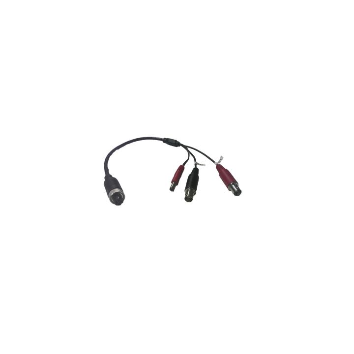 Cable Adaptador Tipo Aviación a BNC para Cámaras en DVR Móvil HIKVISION / 30 cm de Largo