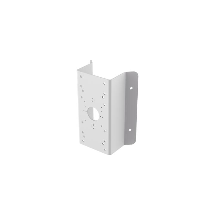 Montaje de Esquina para PTZ TURBOHD o IP / Uso en Exterior / Material de Acero de Carbono / Color Blanco