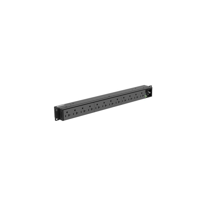 PDU Básico para Distribución de Energía, Enchufe de Entrada NEMA 5-20P, Con 12 Contactos NEMA 5-20R, Instalación