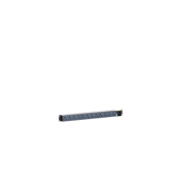 PDU Básico para Distribución de Energía, Enchufe de Entrada NEMA 5-20P, Con 12 Contactos NEMA 5-20R, Instalación