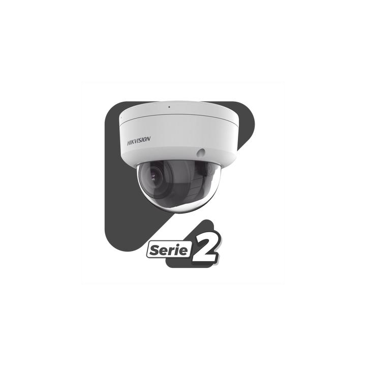 [Dual Light + 2 Micrófonos Integrados] Domo IP 6  Megapixel / Lente Mot. 2.8 a 12 mm / 40 mts Luz Blanca + 40 mts IR /