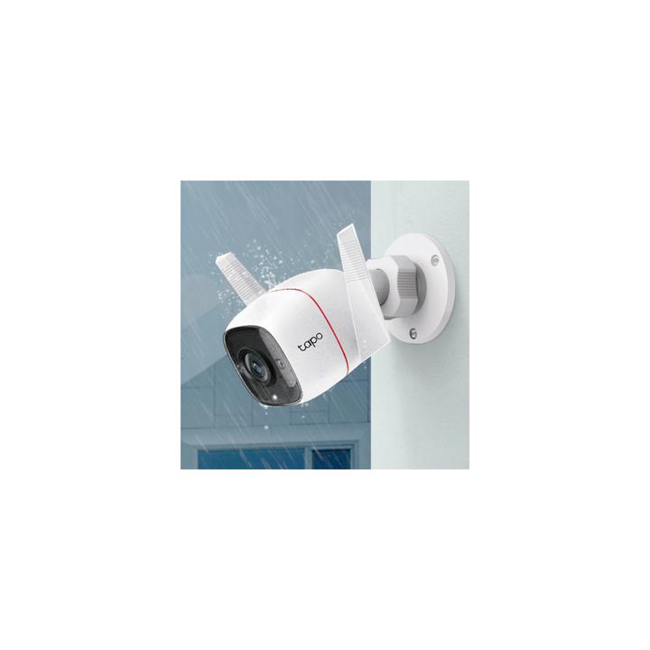Cámara IP Wi-Fi para exterior, 3 megapixel, audio doble vía, visión nocturna, notificación Push, acepta memoria