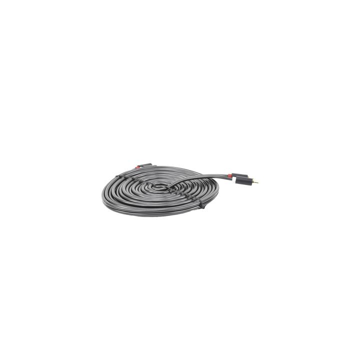 Cable de Audio 2 RCA Macho a 2 RCA Macho / 5 Metros (16.40 Pies) / Color Negro / Alta Calidad / Anillos de Goma para