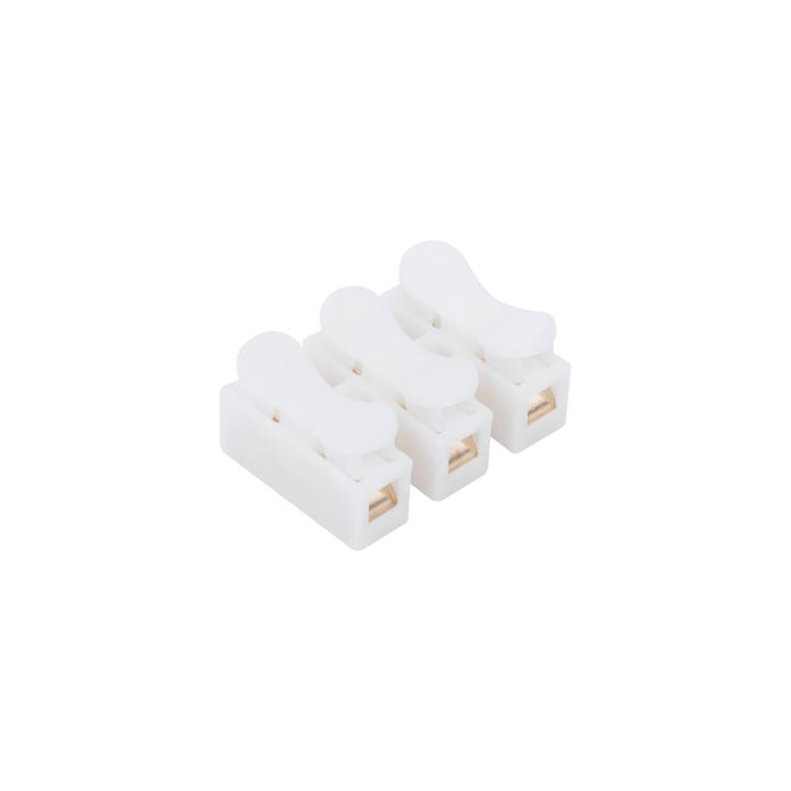 Conector tipo PUSH de 3 Contactos / Para una Conexión Rápida / Puentes de Cables