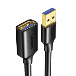 Cable Extensor USB 3.0 / 3 Metros / Macho-Hembra / 5 Gbps / Ultra Durabilidad / Núcleo de cobre estañado 28/22 AWG /