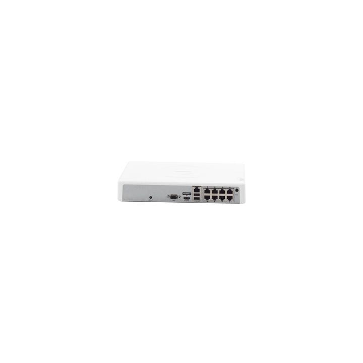 NVR 4 Megapixel (Compatible con Cámaras ACUSENSE) / 8 canales IP / 8 Puertos PoE /1 Bahía de Disco Duro / Salida de