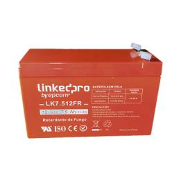Batería 12 V / 7.5 Ah / UL / Tecnología AGM / Vida útil promedio de 5 años / Retardante a la Flama / Para equipo