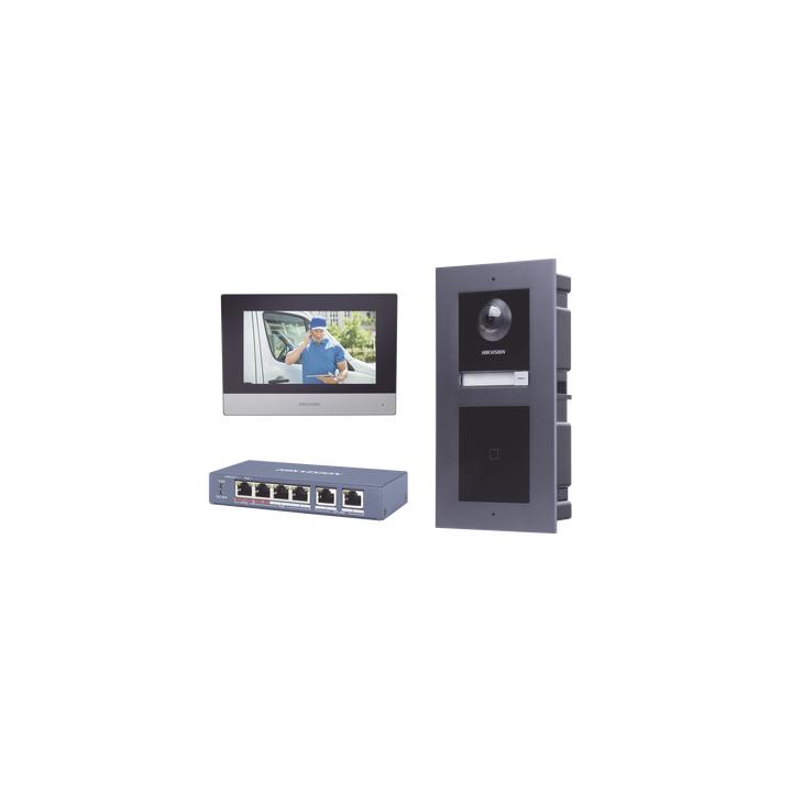 KIT de Videoportero IP con llamada a App de Smartphone y Lector de Tarjetas EM / 2da Generación (Modular) / Montaje