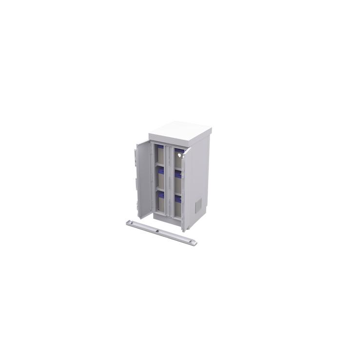 Gabinete de Seguridad de Lámina Galvanizada  para Almacenamiento de Baterías (Hasta 6 baterías PL110D12).