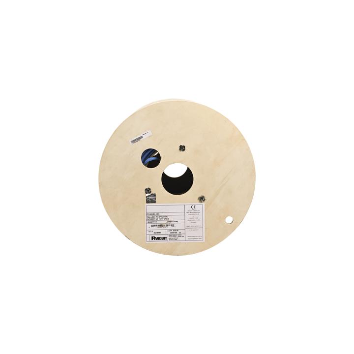 Bobina de Cable Blindado F/UTP de 4 Pares, Cat6A, Soporte de Aplicaciones 10GBase-T, LSZH (Libre de Gases Tóxicos),