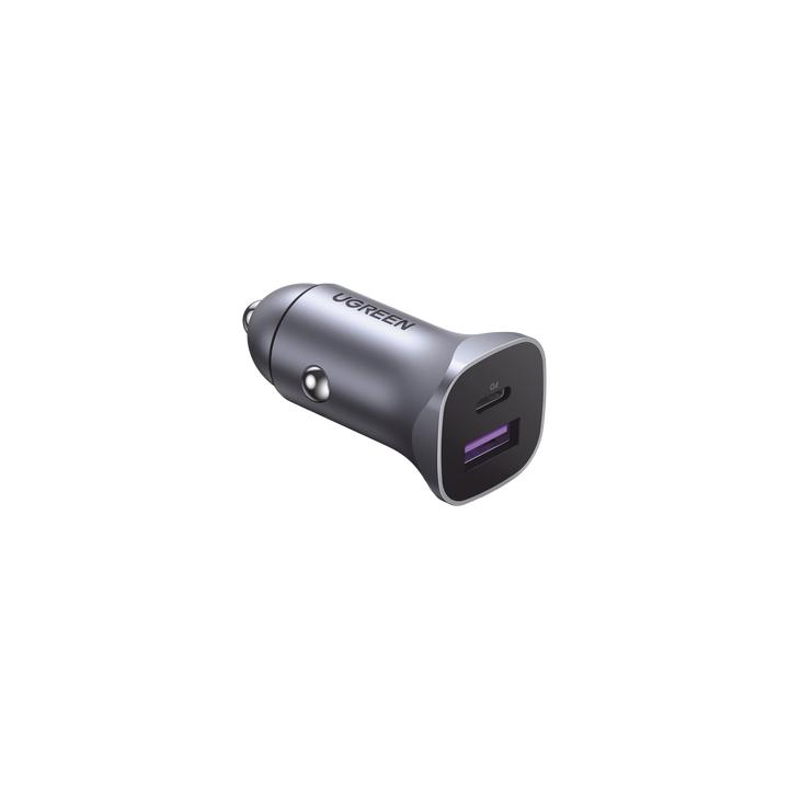Cargador de Auto 30W | 2 Puertos USB-A y USB-C | Carga Rápida | Compatible con Vehículos de 12 y 24 VCD | PD3.0,