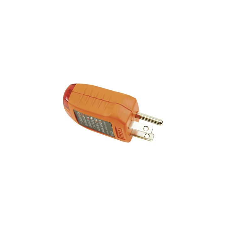 Probador de Tomacorrientes Estándar, con Secuencia de Luces para Indicar un Cableado Correcto/Incorrecto.
