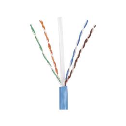 Bobina de Cable UTP 305 Metros (1000 Pies) de Cobre, PanNet, Azul, Categoría 5e (24 AWG), PVC (CM), de 4 Pares