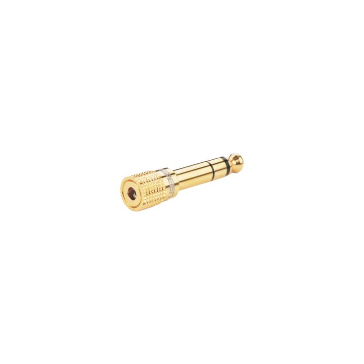 Adaptador (Convertidor) de Audio 3.5mm Hembra a 6.5mm Macho / Plug & Play / Superficie de Rosca Antideslizante /