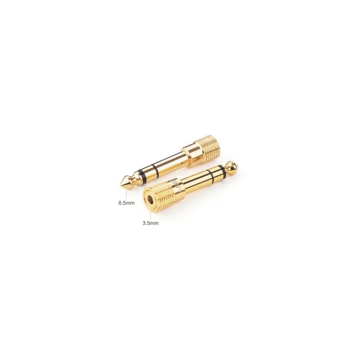 Adaptador (Convertidor) de Audio 3.5mm Hembra a 6.5mm Macho / Plug & Play / Superficie de Rosca Antideslizante /