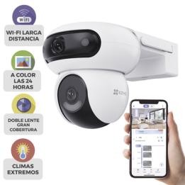Cámara Doble Lente PT / Rotación en Ambos Lentes / Wi-Fi / 4MP+ y 4MP (Resolución 8 Megapixel ) / Auto Seguimiento