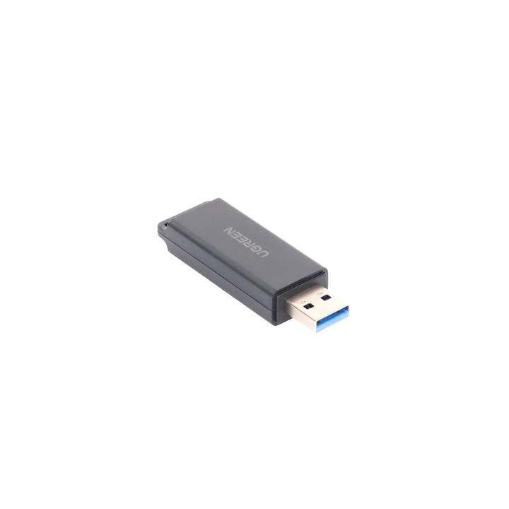 Lector de tarjetas SD portátil USB 3.0 de doble ranura / adaptador de tarjeta de memoria flash concentrador para TF SD