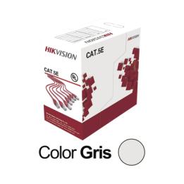 Bobina de Cable UTP 305 Metros (1000 Pies) / Cat5E (24 AWG) / Color Gris / PVC (CM) / Uso en Interior / 100% Cobre /