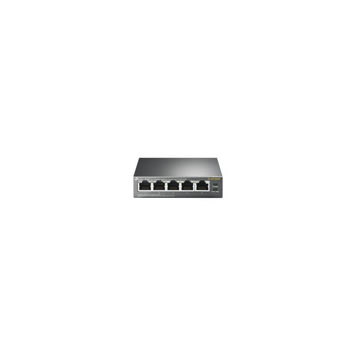 Switch PoE no Administrable de escritorio / 5 puertos 10/100 Mbps / 4 puertos PoE af/at / Presupuesto 67 W / Modo