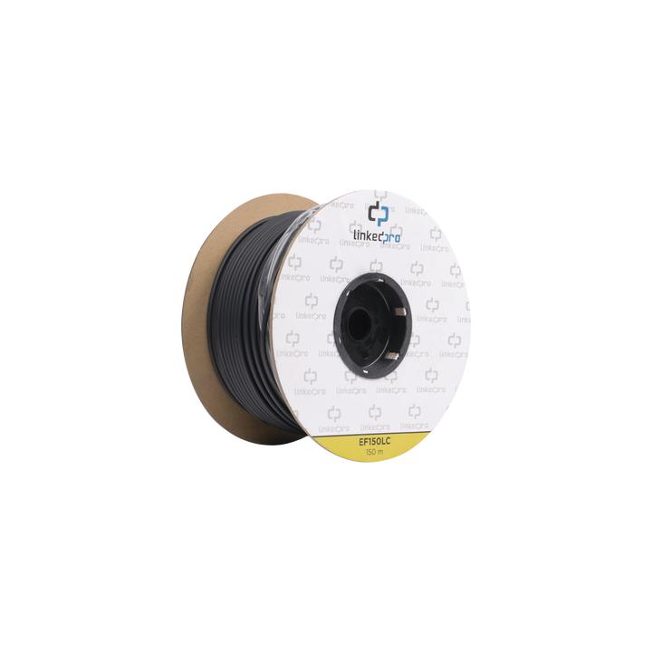 Carrete de Fibra Óptica Monomodo con Conectores LC-LC Duplex, Reforzada con Kevlar, de 150 Metros (492.13 Pies), Para