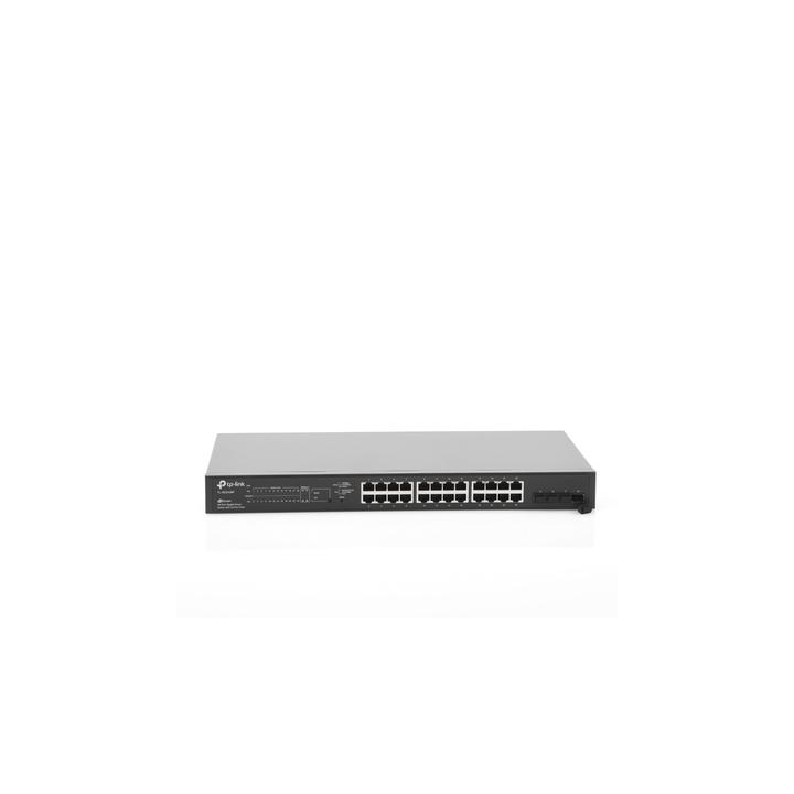 Switch PoE JetStream SDN Administrable 24 puertos 10/100/1000 Mbps + 4 puertos SFP, 24 puertos PoE, 250W,