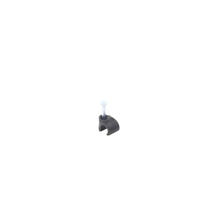Grapa reforzada para cable redondo de 7mm color negro (100pzs) (3103-00300)