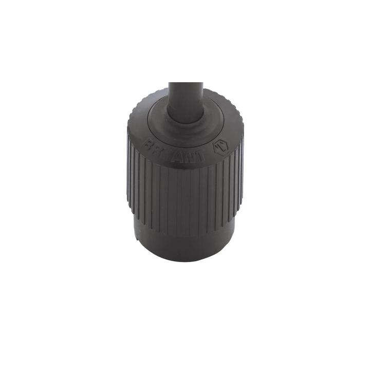 Clavija Negra 15 A 125 V CA 2 Polos 3 Hilos (NEMA 5-15P).