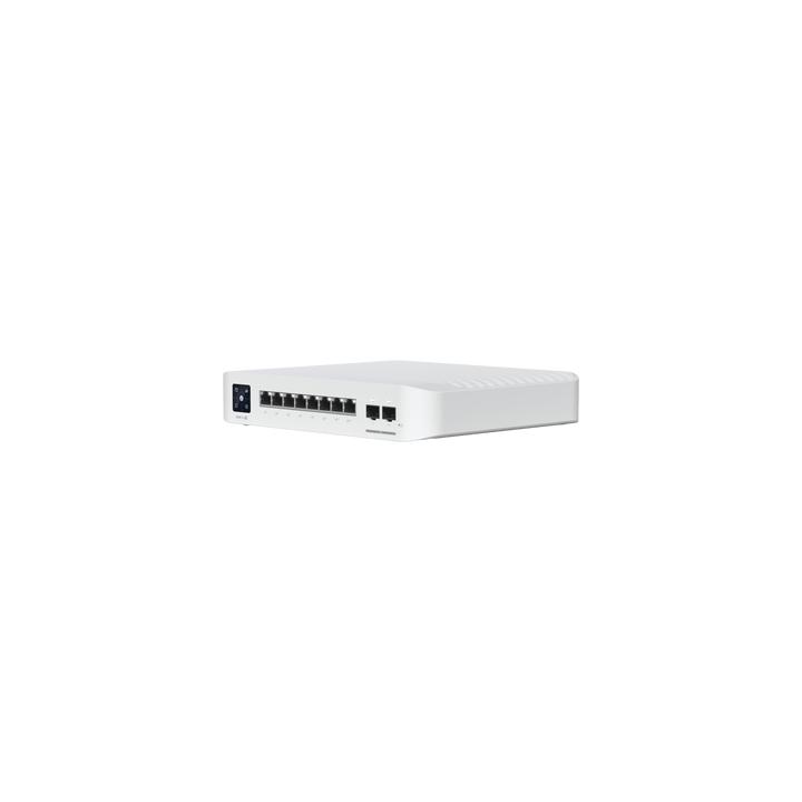 Switch UniFi Pro 8 PoE Administrable Capa 3, 8 puertos GbE / (6) puertos POE+ af/at y (2) puertos POE++ 802.3bt / (2)
