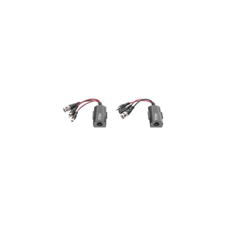 Kit de transceptores activos, envía alimentación 12V/24Vcc/AC, video y audio a una distancia de hasta 150 m en 4K