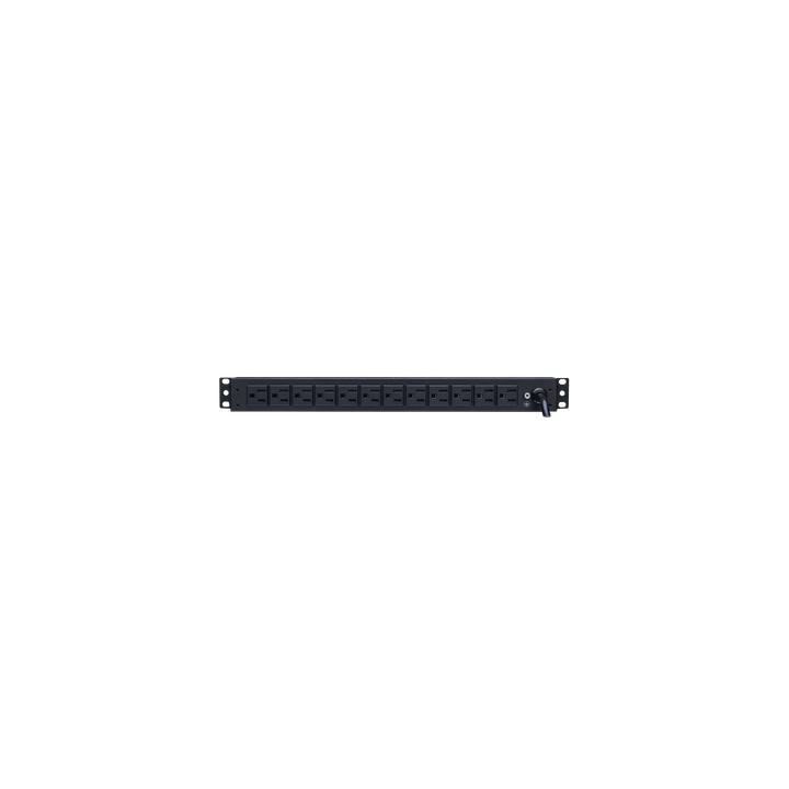 PDU Básico Para Distribución de Energía, Con 12 Tomas NEMA 5-15R Traseras, 1UR, 15 Amp, 120 Vca