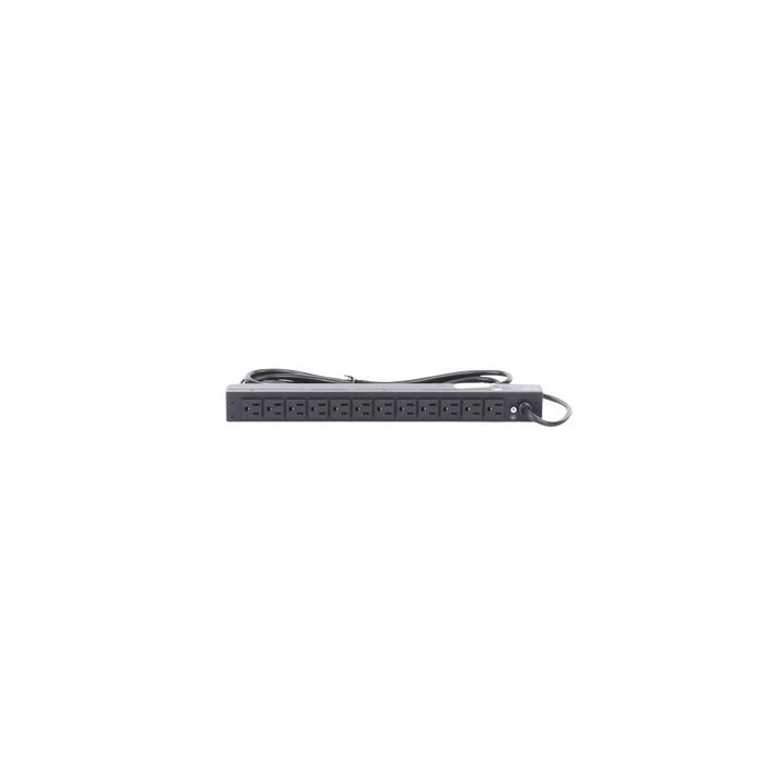 PDU Básico Para Distribución de Energía, Con 12 Tomas NEMA 5-15R Traseras, 1UR, 15 Amp, 120 Vca