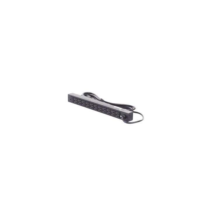 PDU Básico Para Distribución de Energía, Con 12 Tomas NEMA 5-15R Traseras, 1UR, 15 Amp, 120 Vca