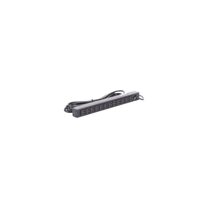 PDU Básico Para Distribución de Energía, Con 12 Tomas NEMA 5-15R Traseras, 1UR, 15 Amp, 120 Vca